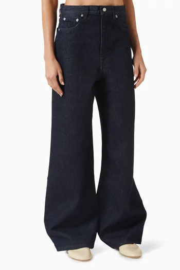 Dial Wide-leg Jeans in Denim