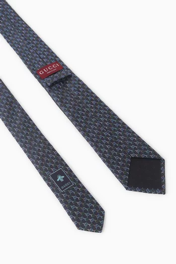 GG Jacquard Tie in Silk