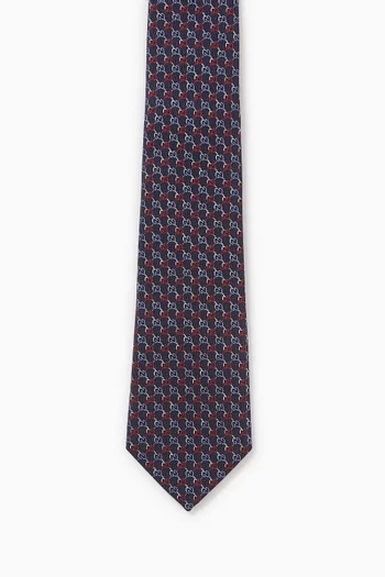 GG Jacquard Tie in Silk