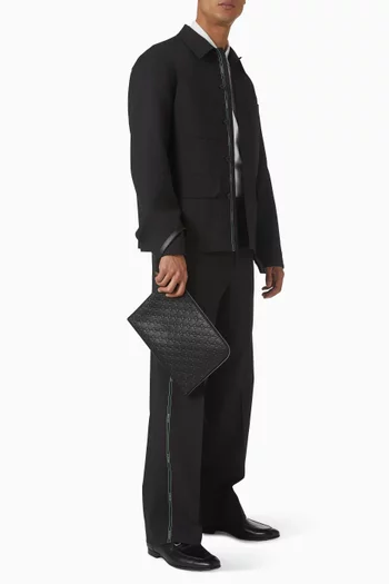 GG Emblem Pouch in Leather