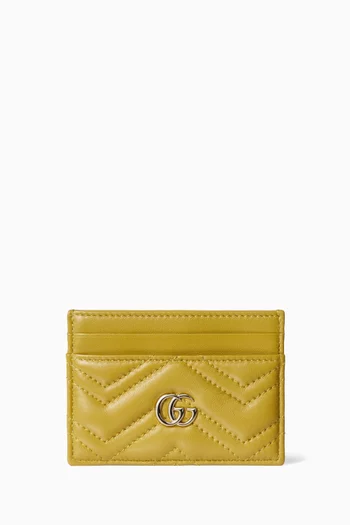 GG Marmont Card Case in Leather