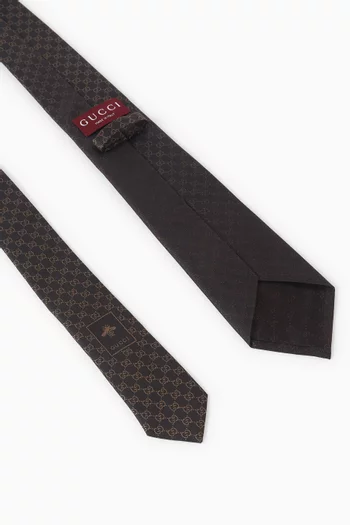 Gradient GG Jacquard Tie in Silk
