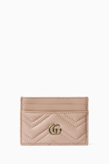 GG Marmont Card Case in Nappa Leather