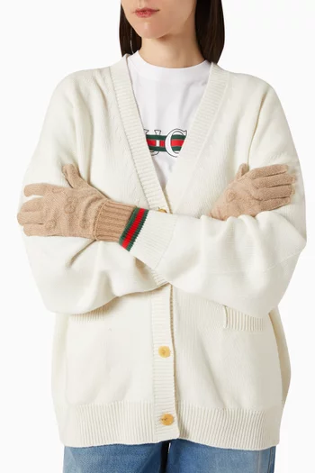 GG Gloves  in Cashmere