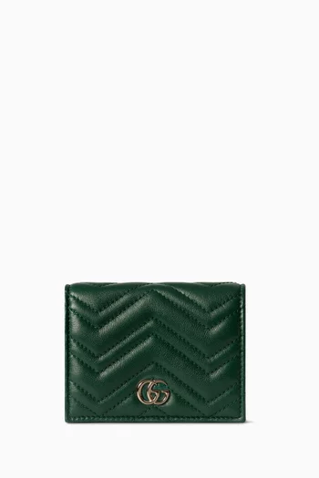 Mini GG Marmont Wallet in Leather