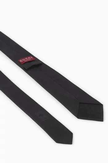 Horsebit Jacquard Tie in Silk