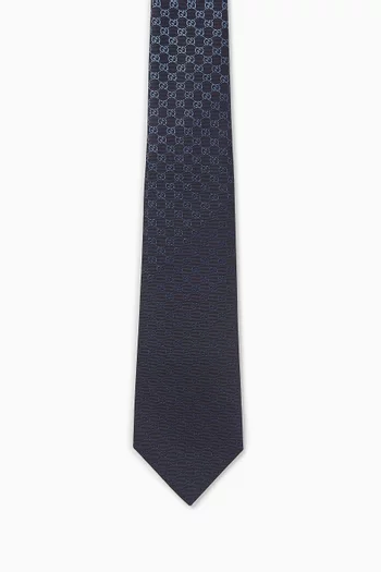Gradient GG Jacquard Tie in Silk