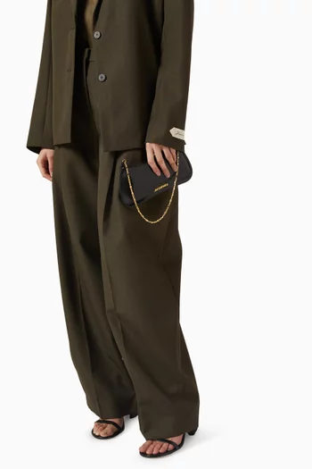 حقيبة كتف لو بيتيت بيسو بسلسلة جلد لامع