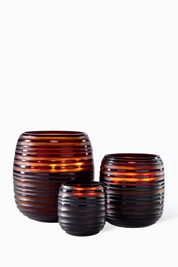 Large Sphere Amber Candle - Zanzibar, 19 x 20cm