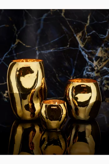 Small Cape Gold Candle - Zanzibar, 13x13cm