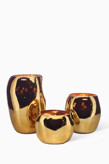 Medium Cape Gold Candle - Zanzibar, 19x14cm