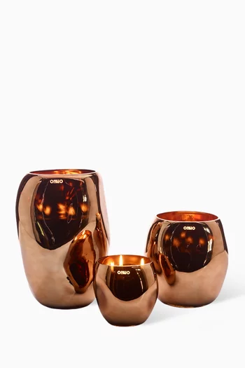 Small Cape Copper Candle - Zanzibar, 13x13cm