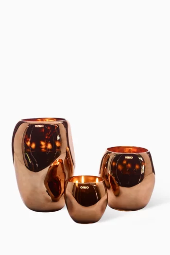 Medium Cape Copper Candle - Zanzibar, 19x14cm
