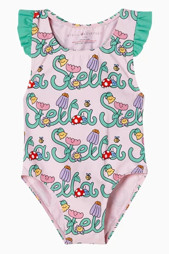 Ruffle One-piece Swimsuit