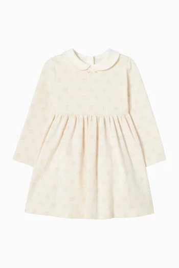 Logo Dress in Cotton