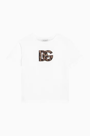 DG-patch T-shirt in Cotton