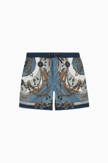 Logo-print Swim Shorts in Nylon