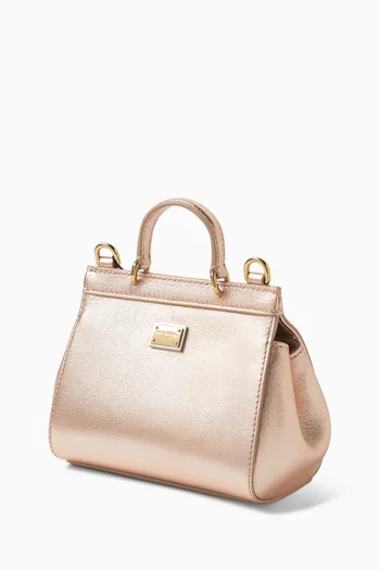 Sicily Top-handle Bag in Laminated Calfskin