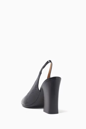 Slingback Sandals in Leather