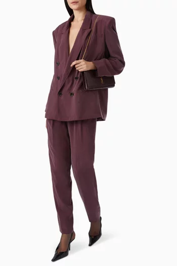 Pants in Silk Habotai