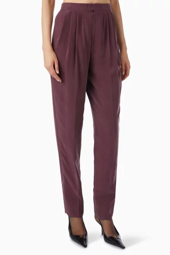 Pants in Silk Habotai