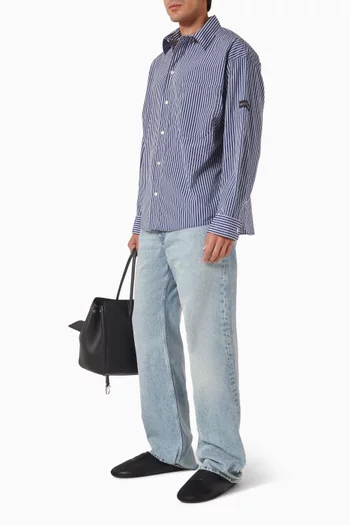 Oversized Shirt in Cotton Poplin