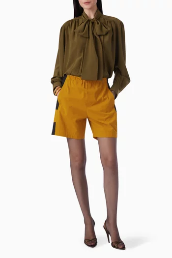 Lavallière Blouse in Silk Crepe de Chine