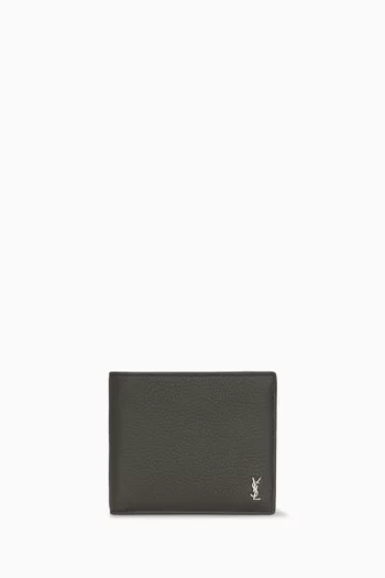 Tiny Monogram East/West Wallet in Leather