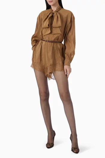 Lavallière Romper in Taffeta