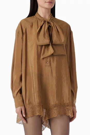 Lavallière Romper in Taffeta