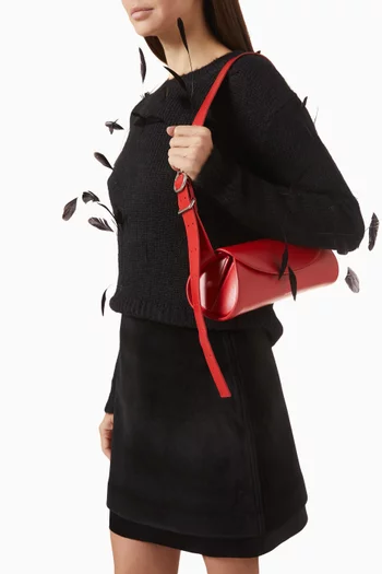 Cannolo Small Shoulder Bag in Leather