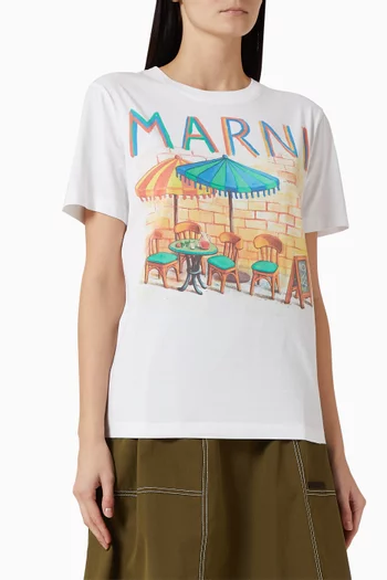 Bar Postcard Print in Cotton