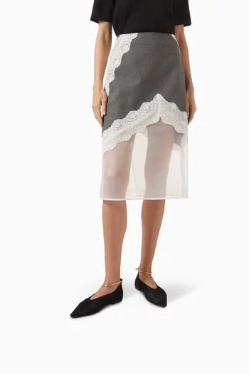 Ring Ballerina Pumps in Suede