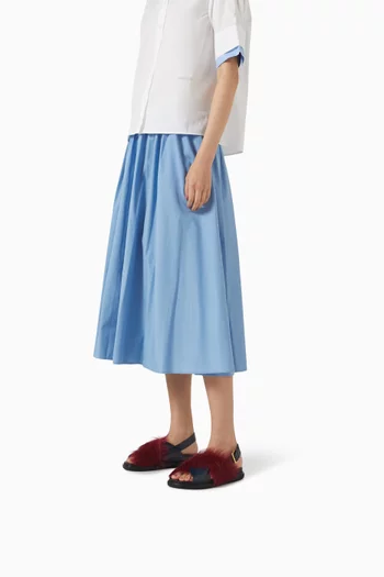 Fussbett Crossover Sandals in Hair Calfskin Leather