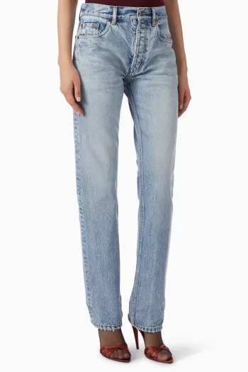 Straight-leg Jeans in Denim
