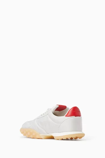 سنيكرز أسفل الكاحل جلد