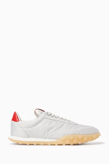 سنيكرز أسفل الكاحل جلد