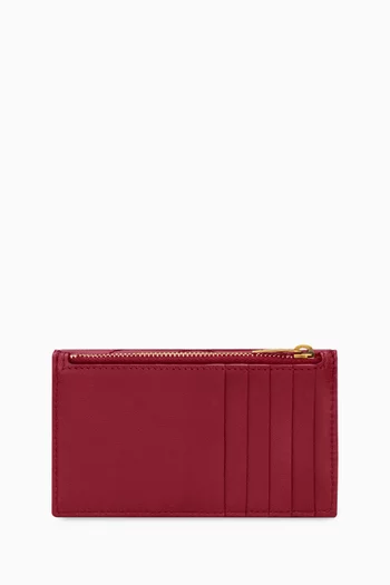Cassandre Fragments Flap Card Case in Lambskin