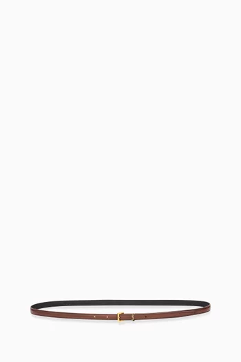 Cassandre Extra Thin Belt in Aged Leather