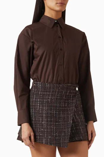 Ribrown 2-in-1 Dress in Cotton & Tweed