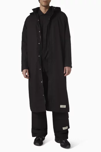 Longline Jacket in Textured Weave