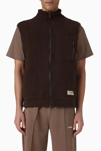 Gilet in Teddy Fleece