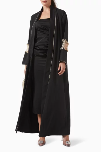 Mesh Panel Abaya