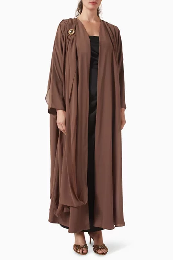 Draped Embellished Abaya