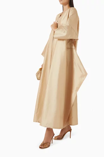 Ruffle Embellished Abaya