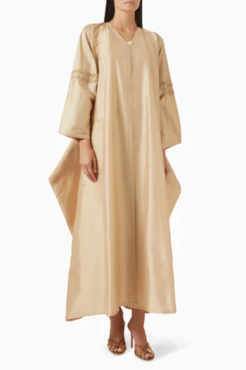 Ruffle Embellished Abaya