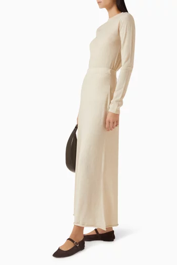 Knit Maxi Skirt in Jersey