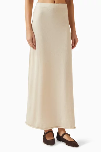 Knit Maxi Skirt in Jersey