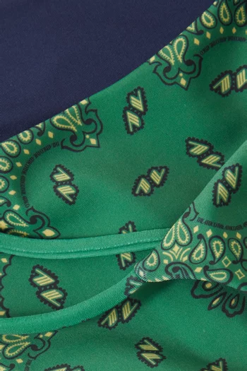 طقم بيكيني بنقشة باندانا