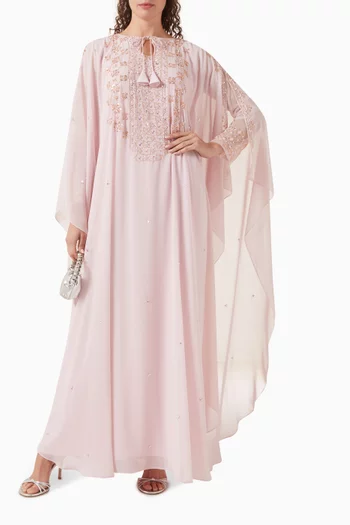 Embellished Cape-style Kaftan